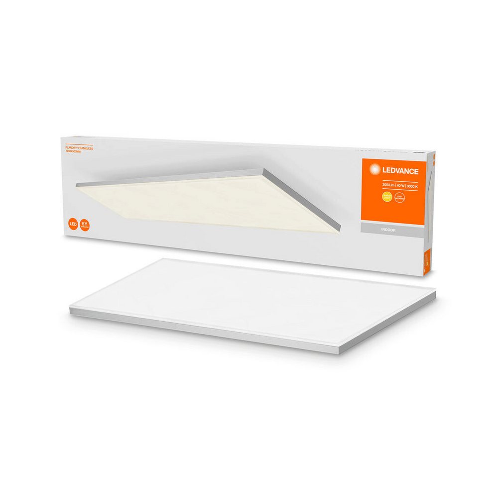 Ledvance LED Panel Aluminum, quadratisch, 40W, warmweiß, 3300lm, 3000K, 1,2x300mm, warmweiß von Ledvance