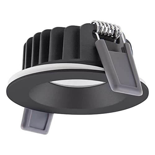 Ledvance LED-Spot Air Fix Aluminium Schwarz 6W 480lm 36D - 927 Extra Warmweiß | Ausschnitt 68mm - IP65 - Höchste Farbwiedergabe - Dimmbar von Ledvance
