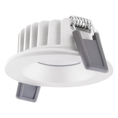 Ledvance LED-Spot Air Fix Aluminium Weiß 6W 480lm 36D - 927 Extra Warmweiß | Ausschnitt 68mm - IP65 - Höchste Farbwiedergabe - Dimmbar von Ledvance
