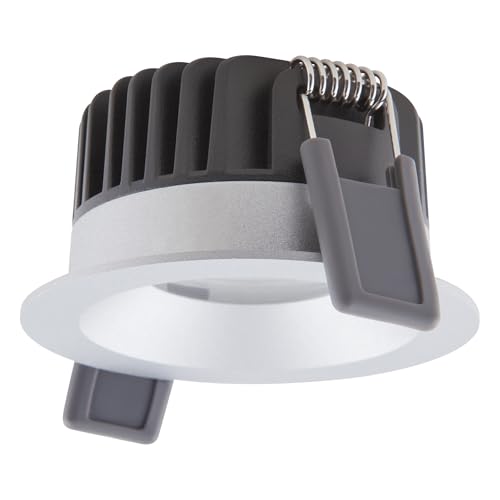 Ledvance LED-Spot Fix Aluminium Silber 8W 680lm 36D - 930 Warmweiß | Ausschnitt 68mm - IP44 - Höchste Farbwiedergabe - Dimmbar Ledvance LED-Spot Fix Aluminium Silber 8W 680lm 36D - 930 Warmweiß | Ausschnitt 68mm - IP44 - Höchste Farbwiedergabe - Dimmbar von LEDVANCE