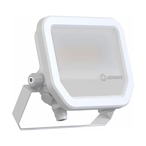 Ledvance LED-Strahler aus Aluminium, Weiß, 17 W, 2200 lm, 100D – 830 Warmweiß | IP66 – symmetrisch von LEDVANCE