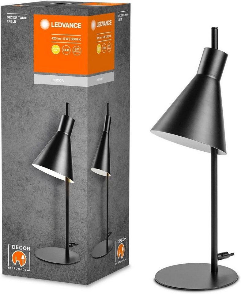Ledvance LED Wandleuchte Ledvance DECOR Tokio Wall Wandleuchte, schwarz, 5W, 420lm, Warmweiß, Energieeffizient von Ledvance