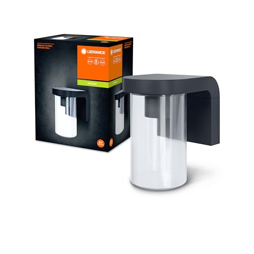 LEDVANCE LED Wandleuchte für 1x E27 Leuchtmittel, Design Leuchte in moderner Optik für direkte Beleuchtung, aus hochwertigem Aluminium und klarem Glas, ENDURA CLASSIC CASCADE Wall E27 CLR von LEDVANCE