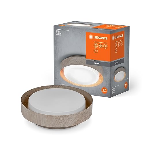 LEDVANCE Deckenleuchte LED ORBIS MADRID 29cm 2xE27, Holz von LEDVANCE