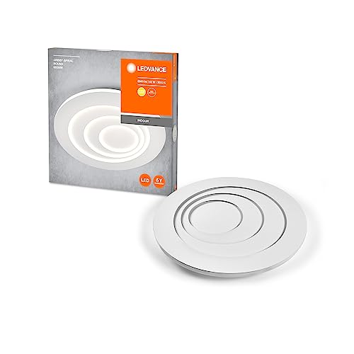 LEDVANCE ORBIS SPIRAL ROUND CL LED Deckenleuchte, weiß, 63W, 5500lm, 685mm Durchmesser, sehr homogene Lichtverteilung, indirektes Licht, integriertes LED-Modul, lange Lebensdauer, 3000K von LEDVANCE