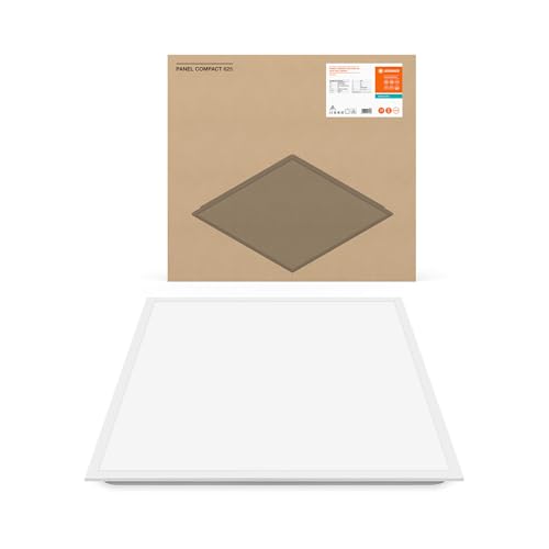 Ledvance Quadratische Einlege-Leuchten mit starker Entblendung, für 625 x 625 mm Deckensysteme PL COMP 625 V 33W 840 U19, Kaltweiß von Ledvance