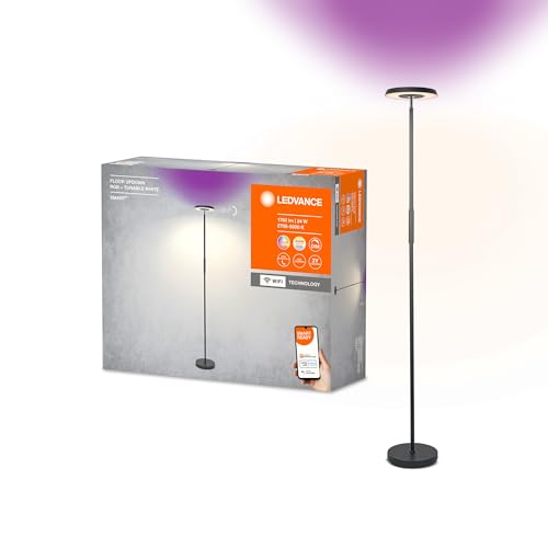 Ledvance SMART+ WIFI FLOOR UPDOWN Wand- & Stehleuchte, schwarz, 13,5W, 2165lm, regulierbares Weiß- & Farblicht, zwei Lichtquellen, dimmbar, lange Lebensdauer, RGB-Licht, App-steuerbar, 3000K Ledvance SMART+ WIFI FLOOR UPDOWN Wand- & Stehleuchte, schwarz, 13,5W, 2165lm, regulierbares Weiß- & Farblicht, zwei Lichtquellen, dimmbar, lange Lebensdauer, RGB-Licht, App-steuerbar, 3000K von Ledvance