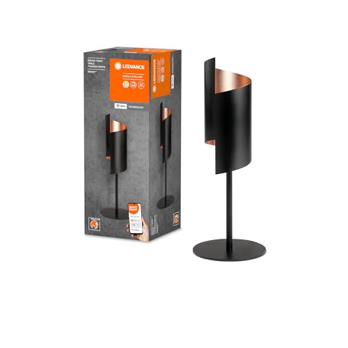 LEDVANCE SMART+ WiFi DECOR Tischleuchte, schwarz, 12W, 840lm, regulierbares Weißlicht, dimmbar, 3000-6500K, Lichtverteilung nach oben und unten, steuerbar per App, kompatibel mit Amazon, Google & Co. von Ledvance