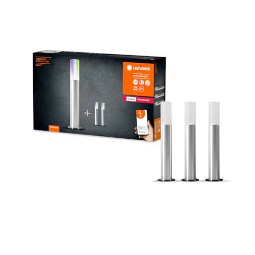 Ledvance Smarte LED-Gartenleuchte Erweiterung-Set mit 5 Poles, dimmbare Lichterkette mit kabelloser Steuerung, Zigbee-Technologie, RGB-Farbsteuerung, Farbtemperatur 2000-6500 K, 3 W für 420 lm Ledvance Smarte LED-Gartenleuchte Erweiterung-Set mit 5 Poles, dimmbare Lichterkette mit kabelloser Steuerung, Zigbee-Technologie, RGB-Farbsteuerung, Farbtemperatur 2000-6500 K, 3 W für 420 lm von Ledvance
