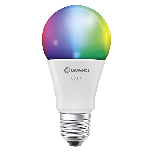 LEDVANCE Smarte LED-Lampe mit Bluetooth Mesh Technologie, Sockel E27, Lichtfarbe änderbar (2000-6500K), RGB-Farben änderbar, ersetzt Glühlampen mit 60W, steuerbar mit Google und Alexa von Ledvance