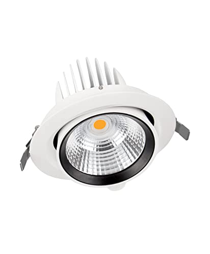LEDVANCE Schwenkbarer Einbaustrahler, aluminium | energiesparend, Ersatz für 1x70W HID, kalt weiß | SPOT VARIO DN 170 35W 4000K 24DEG WT LEDVANCE Schwenkbarer Einbaustrahler, aluminium | energiesparend, Ersatz für 1x70W HID, kalt weiß | SPOT VARIO DN 170 35W 4000K 24DEG WT von Ledvance