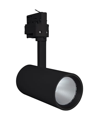 LEDVANCE LED Stromschienen-Spotlight | Leuchte für Innenanwendungen | Kaltweiß | 75,0 mm x 255,0 mm | TRACKLIGHT SPOT D75 25W Black von Ledvance