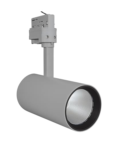 LEDVANCE LED Stromschienen-Spotlight | Leuchte für Innenanwendungen | Kaltweiß | 85,0 mm x 267,0 mm | TRACKLIGHT SPOT D85 35W Grey von Ledvance