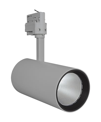 LEDVANCE LED Stromschienen-Spotlight | Leuchte für Innenanwendungen | Warmweiß | 95,0 mm x 297,0 mm | TRACKLIGHT SPOT D95 55W Grey von Ledvance