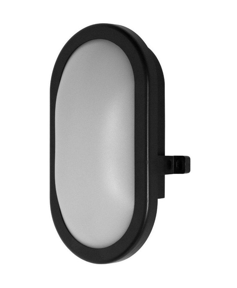 Ledvance Wandleuchte Ledvance LED Ovalleuchte Bulkhead schwarz 11 Watt, Inkl. Leuchtmittel, Nicht dimmbar nicht Smart Home-fähig ohne Bewegungsmelder von Ledvance