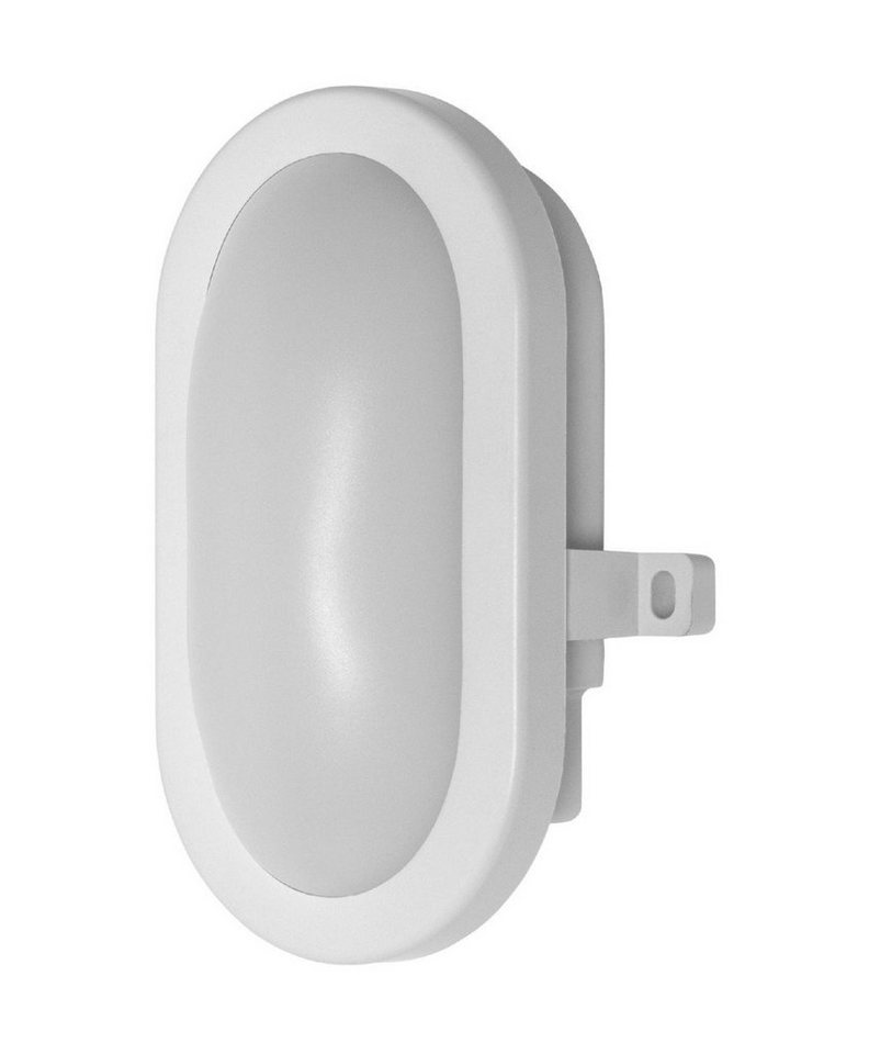 Ledvance Wandleuchte Ledvance LED Ovalleuchte Bulkhead weiß 5,5 Watt, Inkl. Leuchtmittel, Nicht dimmbar nicht Smart Home-fähig ohne Bewegungsmelder von Ledvance