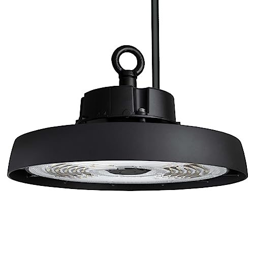 Ledvion Energieeffiziente LED-Hallenstrahler 100W, Energieklasse A, 192lm/W, 19200 Lumen, 6000K, IP65, Dimmbar, 5 Jahre Garantie, Professionelle UFO Lampe, IP65-Zertifizierung von Ledvion