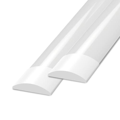 Ledvion 2er-pack LED Batten 120 cm, Integrierte Röhrenlampe, 40W Lichtleiste, 4800 Lumen, 6500K, Deckenleuchte für innenanwendungen, Kaltweiß super hell von Ledvion