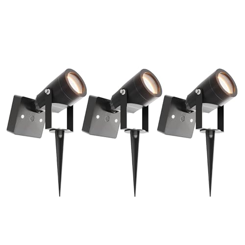 Ledvion - 3X LED Solar Erdspieße, Schwarz, IP44, 3000K, Solarenergie, Gartenstrahler Außen Ledvion - 3X LED Solar Erdspieße, Schwarz, IP44, 3000K, Solarenergie, Gartenstrahler Außen von Ledvion