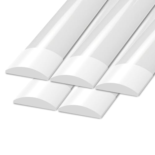 Ledvion 5er-pack LED Batten 120 cm, Integrierte Röhrenlampe, 40W Lichtleiste, 4800 Lumen, 6500K, Deckenleuchte für innenanwendungen, Kaltweiß super hell von Ledvion