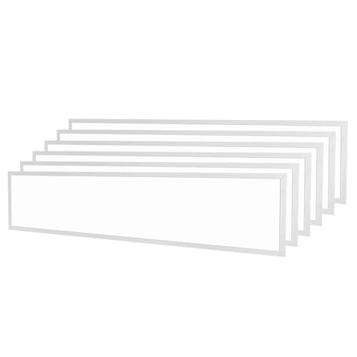Ledvion - 6x LED Panel, 120x30, 24W, 4000K, 5040 Lumen, Einbau Deckenleuchte, Inkl. LED Treiber + Schnellanschluss von Ledvion