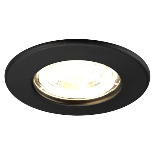 Ledvion LED-Einbaustrahler dimmbar, Schwarz, 2700K, 5W, ø84mm, IP65, dimmbar, einfache Installation, 5 Jahre Garantie, Badezimmer-Einbaustrahler, dimmbare LED-Lampe Ledvion LED-Einbaustrahler dimmbar, Schwarz, 2700K, 5W, ø84mm, IP65, dimmbar, einfache Installation, 5 Jahre Garantie, Badezimmer-Einbaustrahler, dimmbare LED-Lampe von Ledvion