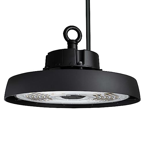 Ledvion Energieeffiziente LED-Hallenstrahler 80W, Energieklasse A, 192lm/W, 15.360 Lumen, 6000K, IP65, Dimmbar, 5 Jahre Garantie, Professionelle UFO Lampe, IP65-Zertifizierung von Ledvion