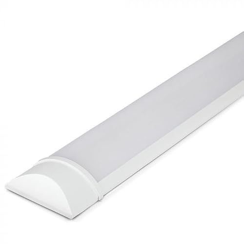 Ledvion LED Batten 60 cm, Integrierte Röhrenlampe, 15W Lichtleiste, 2100 Lumen, 4000K, Deckenleuchte für innenanwendungen, Kaltweiß super hell von Ledvion