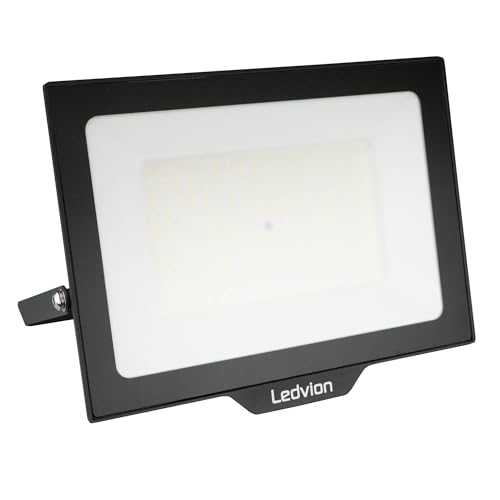 Ledvion LED Strahler, Inkl. 0.5M Kabel, 150 Watt Osram LED Strahler, 4000K Weitstrahl, 18000 Lumen Arbeitslicht, Außen Strahler IP65 wasserdicht, Strahler mit Schnellkupplung von Ledvion