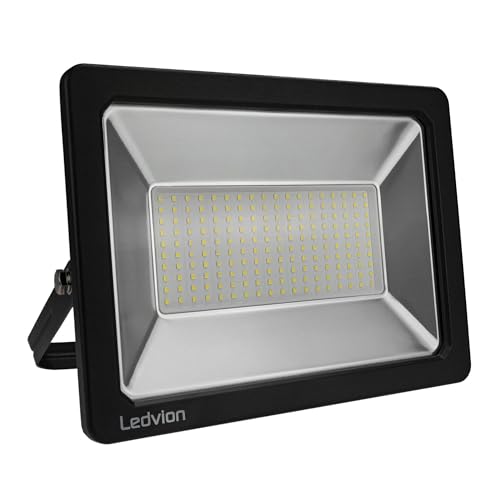Ledvion - LED Flutlicht, 150 Watt, LED Flutlicht, 6500K, 12500 Lumen, IP65 Wasserdicht, Mit Schnellanschluss von Ledvion
