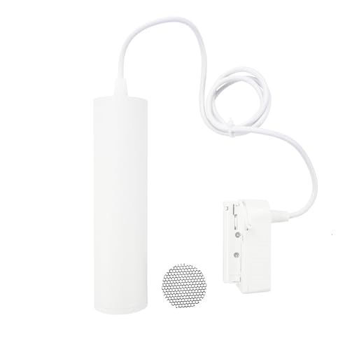 Ledvion - LED Stromschienenbeleuchtung Inkl. 1.5M Kabel (Weiß, Dimmbar, GU10 Fassung), 1-Phasen Stromschienenleuchte, Stromschienenstrahler von Ledvion