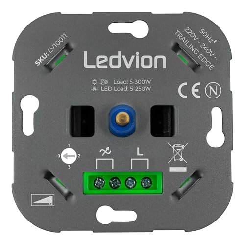 Ledvion - LED Dimmer 5-250 Watt, Wechselschaltung >2 Dimmer, 1 Lichtpunkt, Phasenabschnitt Ledvion - LED Dimmer 5-250 Watt, Wechselschaltung >2 Dimmer, 1 Lichtpunkt, Phasenabschnitt von Ledvion
