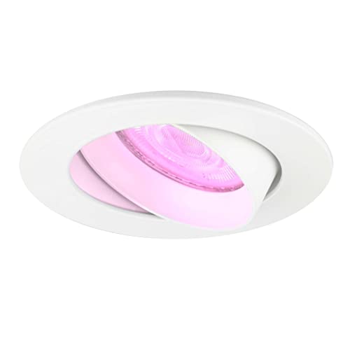 Ledvion Smart LED Einbaustrahler Weiß, Rio, Smart WiFi, Dimmbar, RGBWW, Bad Einbauleuchten, Deckenspots Deckenstrahler, Einbauspots, Einbaustrahler Rahmen von Ledvion