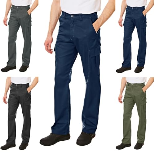 Lee Cooper LCPNT205 Arbeitskleidung-Cargohose für Herren, Marine, 30W_S von Lee Cooper