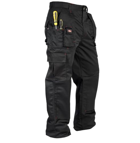 Lee Cooper LCPNT206 Arbeitskleidung Herren Multi Pocket Pflegeleicht Strapazierfähige Kniepolstertaschen Sicherheit Arbeit Cargohose, Schwarz, 34W/33L Lee Cooper LCPNT206 Arbeitskleidung Herren Multi Pocket Pflegeleicht Strapazierfähige Kniepolstertaschen Sicherheit Arbeit Cargohose, Schwarz, 34W/33L von Lee Cooper