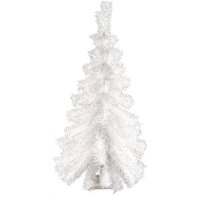 1M Weißer Tinsel Weihnachtsbaum Vintage Halbe Wand Dekoration von LeeDisplaySeasonals