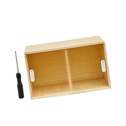 LeeQinersw Aufzuchtbox Als Hölzerner Hamsterkäfig Und Brutkasten Stabiles Gehege Und Kleintierstall mit Transparenter Tür für Beobachtung für Garten Terrasse Un, 50cm von LeeQinersw