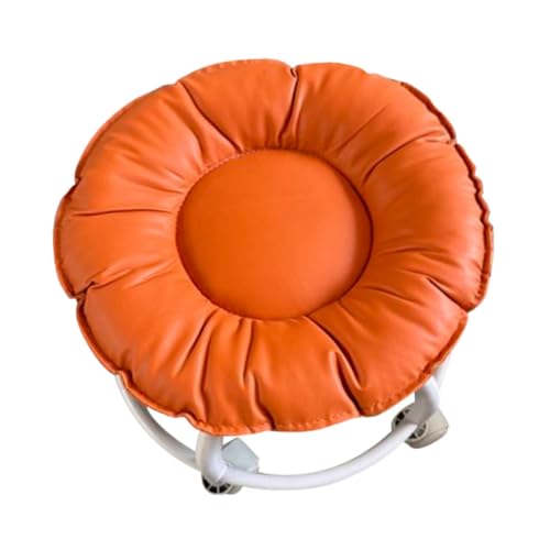 LeeQinersw Flexibler Drehhocker mit Rädern Ergonomisch Geformt Leicht zu Bewegen für Friseur Küchenbenutzung Hobbyraum, Orange LeeQinersw Flexibler Drehhocker mit Rädern Ergonomisch Geformt Leicht zu Bewegen für Friseur Küchenbenutzung Hobbyraum, Orange von LeeQinersw