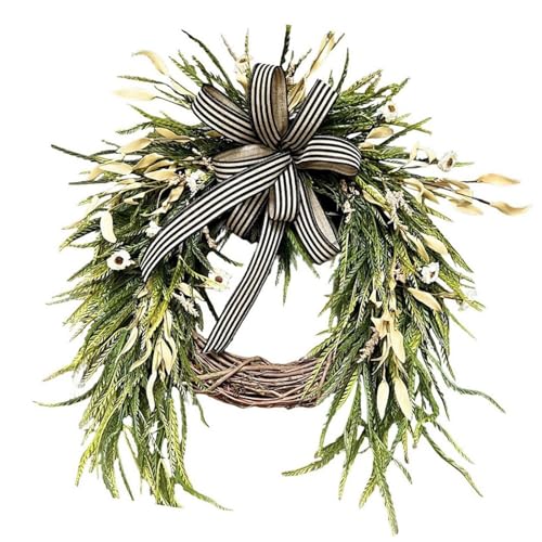 LeeQinersw Künstlicher Weidenblattkranz, Realistisches Grün für Hochzeiten, Hotels, Festivals von LeeQinersw