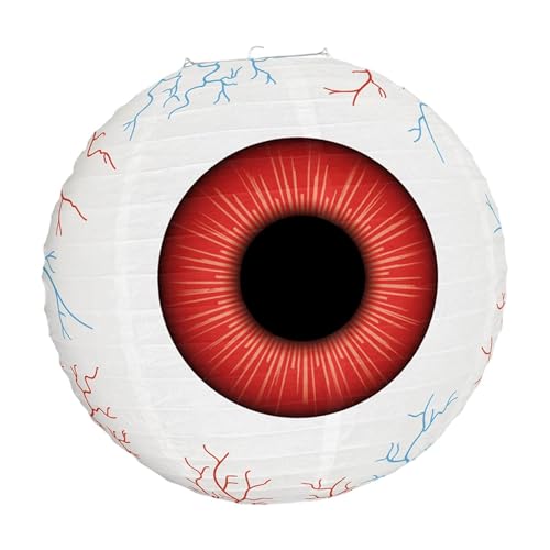 LeeQinersw Papierlaterne Als Halloween Laterne Gruseliges Hängeornament Partydekoration Und Festartikel mit Muster Als Blickfang für Gruselfeiern, Rot LeeQinersw Papierlaterne Als Halloween Laterne Gruseliges Hängeornament Partydekoration Und Festartikel mit Muster Als Blickfang für Gruselfeiern, Rot von LeeQinersw