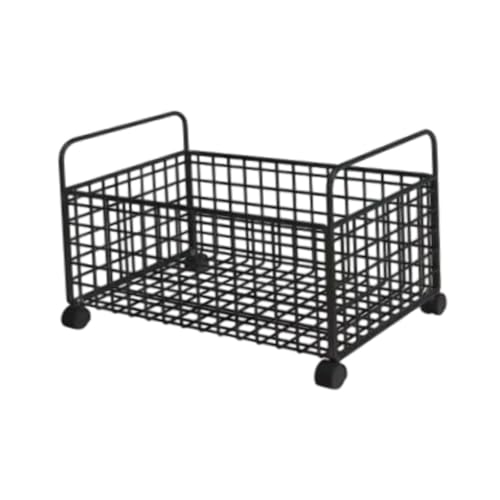LeeQinersw Rolling Book Cart Storage Bin, unter Desk Utility Cart, Buchbehälter für Taschenhandwerk tägliche Gegenstände, M von LeeQinersw