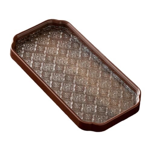 LeeQinersw Serviertablett Begonienblume Glastablett Holzteller Schmucktablett Organizer Dekorativ Aus Holz Und Glas für Schmuckaufbewahrung Kosmetik Esstisch Bü, D LeeQinersw Serviertablett Begonienblume Glastablett Holzteller Schmucktablett Organizer Dekorativ Aus Holz Und Glas für Schmuckaufbewahrung Kosmetik Esstisch Bü, D von LeeQinersw