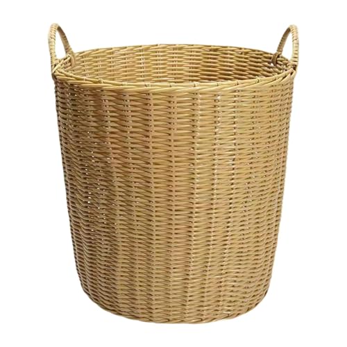 LeeQinersw Wäschekorb Eleganter Aufbewahrungskorb Ordnungskorb Und Wäschebehälter Aus in Flechtoptik für Die Lagerung von Decken Und Kissen, XL LeeQinersw Wäschekorb Eleganter Aufbewahrungskorb Ordnungskorb Und Wäschebehälter Aus in Flechtoptik für Die Lagerung von Decken Und Kissen, XL von LeeQinersw