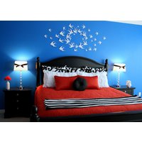 15 Weiß 3D Vogel Wand Kunst Kreis Burst von LeeShay