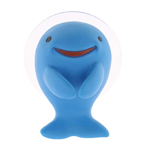 1 x niedliche Zahnbürstenhalter in Tierform, Delfin-Form, Handtuchstange, Haken, blauer Delfin von Leeadwaey