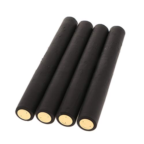 100 PVC-Weinflaschen-Schrumpfkapseln, 34 mm, Schwarz (goldfarben) von Leeadwaey
