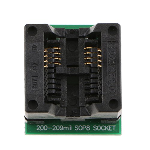 Leeadwaey 208 MIL SOIC8 SOP8 auf DIP8 Programmer-Adapter IC Teststeckdose Konverter Modul, Grün / Schwarz, Adapter, Elektronikbauteil, Durchsteckmontage, Arbeitskontakt, Kupfer Leeadwaey 208 MIL SOIC8 SOP8 auf DIP8 Programmer-Adapter IC Teststeckdose Konverter Modul, Grün / Schwarz, Adapter, Elektronikbauteil, Durchsteckmontage, Arbeitskontakt, Kupfer von Leeadwaey