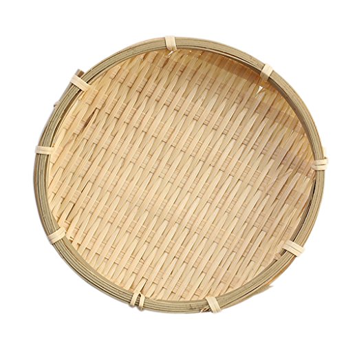 Bambusplatte Bambus Weave Sieb Lebensmittel Körbe Rundschaft Empfang L von Leeadwaey