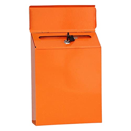 Briefkasten, abschließbar, zur Wandmontage, Kommentar-Dropbox, Zahlungshalter, Briefkasten, Orange von Leeadwaey