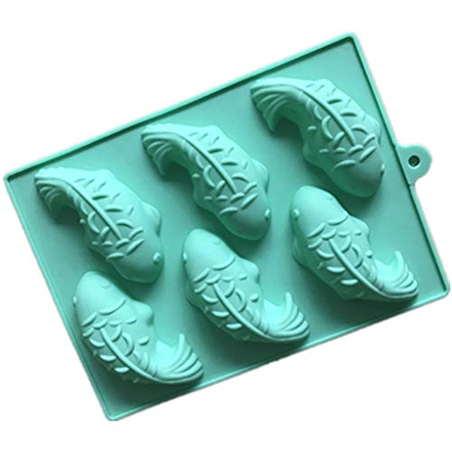 Fischform Silikon Kuchenform Schokolade Süßigkeiten Fondant Dekorieren Backform Eiswürfelform von Leeadwaey